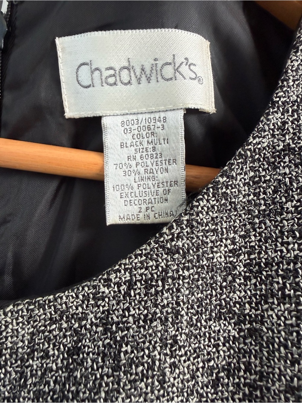 Chadwicks Gray Tweed Midi Sheath Dress - Picture 2 of 3